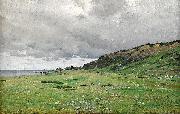 Axel Lindman Coastal Landscape, Normandie Sweden oil painting artist